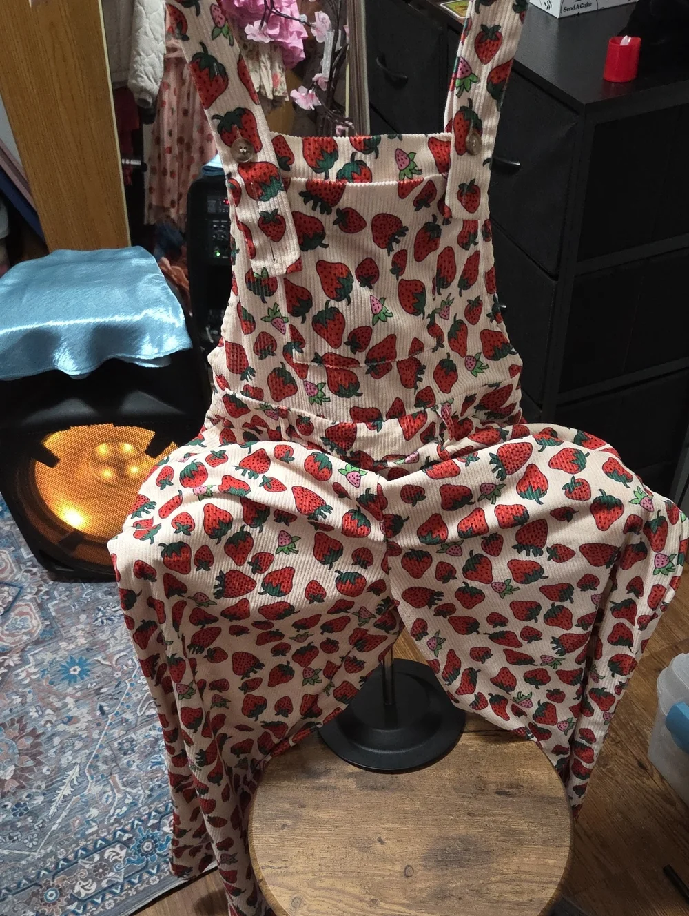 Cider Strawberry Vintage Overalls (worn once) too small - Picture 1 of 4
